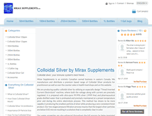 Tablet Screenshot of miraxsupplements.com
